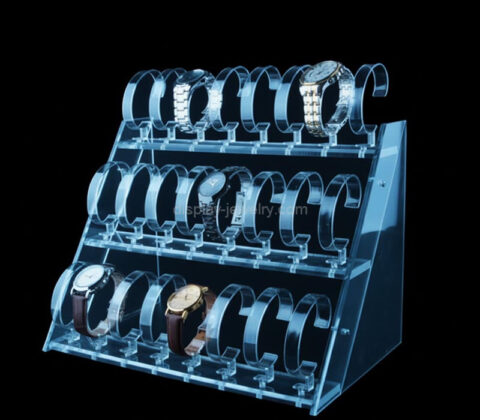 Custom acrylic 3 layers watches display racks