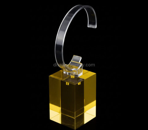 Custom acrylic watch display stand with C rack