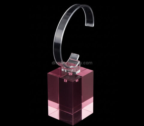 Custom acrylic exhibitions watch display block with C rack