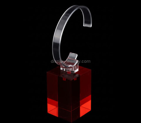 Custom acrylic retails watch display block with C rack