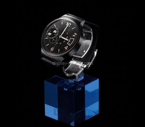 Custom acrylic retails watch display cube with C rack