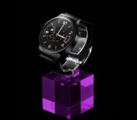 Custom acrylic watch display cube with C rack