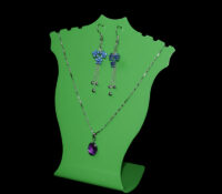 Custom acrylic neckforms stand for necklace jewelry sets