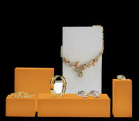 Custom acrylic retail stores jewellery set display blocks ODJ-287 Custom acrylic retail stores jewellery set display blocks