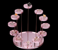Custom acrylic jewellery turntable display stands ODJ-291 Custom acrylic jewellery turntable display stands