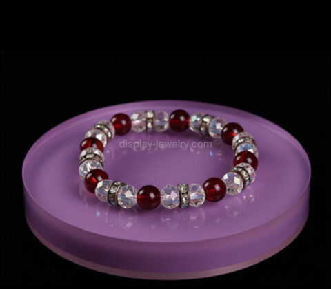 Custom acrylic bead bracelet round display block