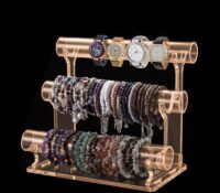 Custom acrylic 3 tiers bracelets display stands BDJ-454 Custom acrylic 3 tiers bracelets display stands