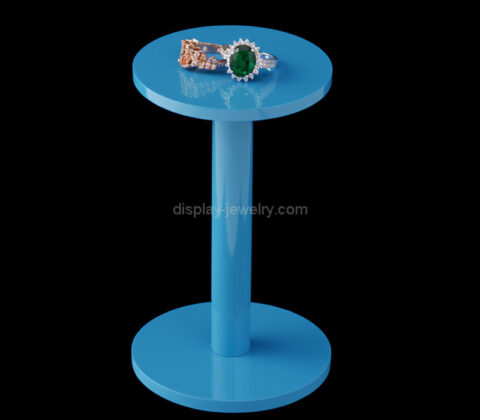 Custom acrylic round pedestal ring riser stand