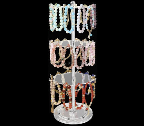 Custom acrylic rotatable bracelets holder rack