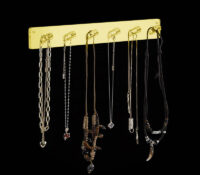 Custom acrylic hanging necklaces holders with hooks NDJ-991 Custom acrylic hanging necklaces holders with hooks