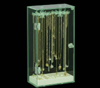 Custom acrylic rotatable necklaces display box NDJ-994 Custom acrylic rotatable necklaces display box