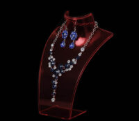 Custom acrylic neck bust necklaces display stand NDJ-996 Custom acrylic neck bust necklaces display stand