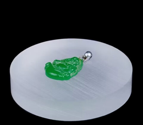 Custom acrylic round jewelry display block