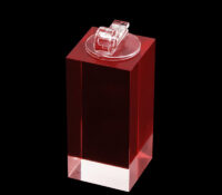 Custom acrylic ring pedestal display block RDJ-466 Custom acrylic ring pedestal display block