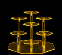 Custom acrylic 7 tiers rings display stand holders RDJ-467 Custom acrylic 7 tiers rings display stand holders