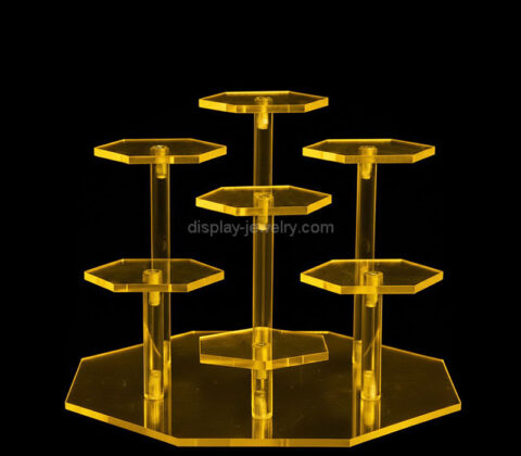Custom acrylic 7 tiers rings display stand holders