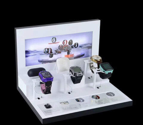 Custom acrylic brand presentations watches display prop