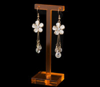 Custom acrylic earring tree display stand EDJ-727 Custom acrylic earring tree display stand