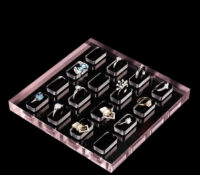Custom acrylic jewelry rings display block prop ODJ-299 Custom acrylic jewelry rings display block prop