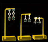 Custom acrylic retail hanging earring holder stands EDJ-731 Custom acrylic retail hanging earring holder stands