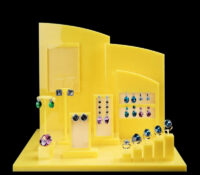Custom acrylic luxury jewelry set display stand ODJ-306 Custom acrylic luxury jewelry set display stand