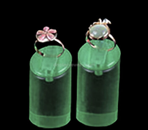 Custom acrylic cylinder ring display stands