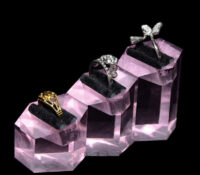Custom acrylic hexagon ring display blocks RDJ-478 Custom acrylic hexagon ring display blocks
