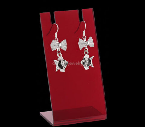 Custom acrylic retail L shape earring display holder