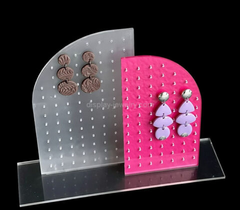 Custom acrylic half arch earring display stand