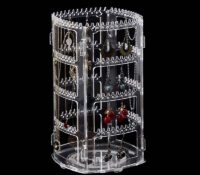 Custom acrylic rotating earring display stand EDJ-739 Custom acrylic rotating earring display stand