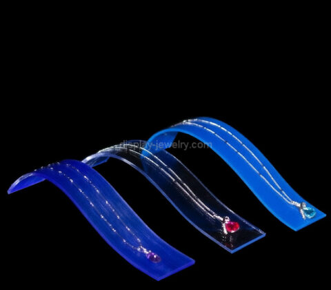 Custom curved acrylic necklace display holder
