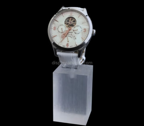 Custom frosted acrylic watch display block
