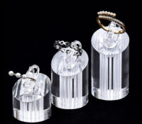 Custom acrylic trade show jewelry ring display blocks RDJ-484 Custom acrylic trade show jewelry ring display blocks