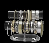 Custom plexiglass T bar bangle bracelet display stand BDJ-479 Custom plexiglass T bar bangle bracelet display stand