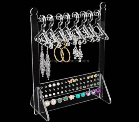 Custom acrylic mini hangers earring display rack