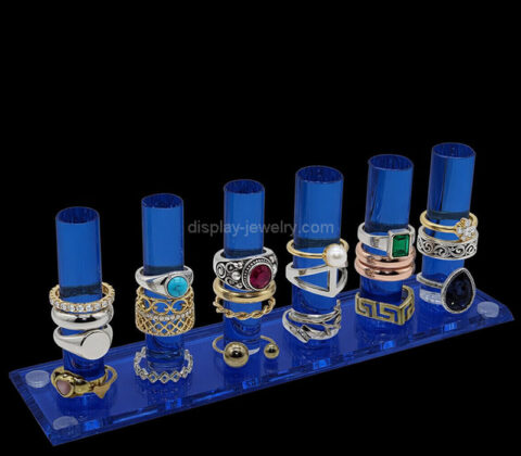 Custom acrylic 6 rod ring holder