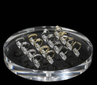 Custom acrylic round ring display block RDJ-492 Custom acrylic round ring display block