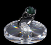 Custom acrylic retail round rings display block RDJ-493 Custom acrylic retail round rings display block