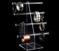 Custom plexiglass 4 tiers bracelets display stands BDJ-483 Custom plexiglass 4 tiers bracelets display stands