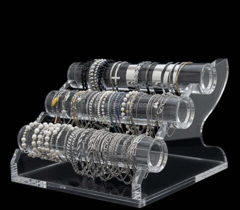 Custom acrylic 3 tiers bracelets bangles display stands