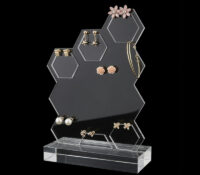 Custom acrylic retail earring display rack EDJ-749 Custom acrylic retail earring display rack