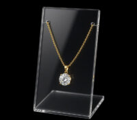 Custom L shaped acrylic necklace display stand NDJ-1028 Custom L shaped acrylic necklace display stand
