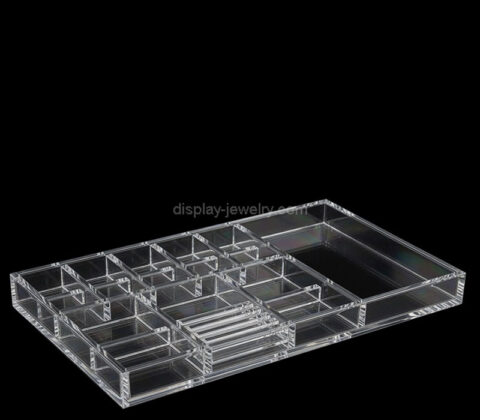 Custom acrylic multi dividers jewelry display box tray