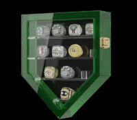 Custom acrylic hanging championship ring display box RDJ-495 Custom acrylic hanging championship ring display box