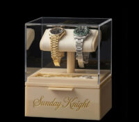 Custom acrylic watches display case with storage box WDJ-276 Custom acrylic watches display case with storage box