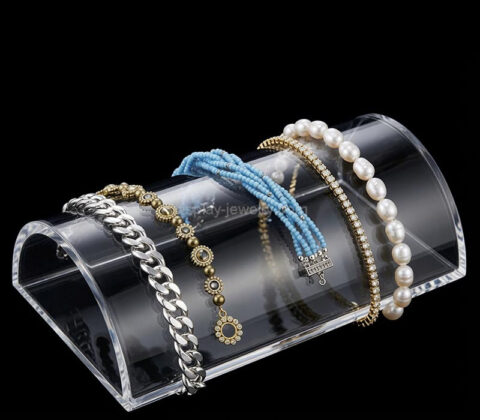 Custom half round acrylic bracelets display holder