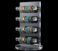 Custom acrylic multi tiers bracelets bangle display stand holders BDJ-490 Custom acrylic multi tiers bracelets bangle display stand holders