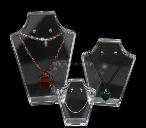 Custom acrylic necklace jewelry display stand holder