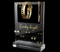 Custom acrylic exhibition jewelry display stand with base ODJ-328 Custom acrylic exhibition jewelry display stand with base