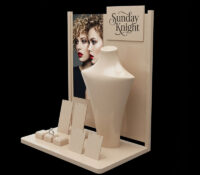 Custom acrylic trade show jewelry display stand ODJ-332 Custom acrylic trade show jewelry display stand